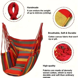 Xova Carat Striped Hanging Hammock Chair